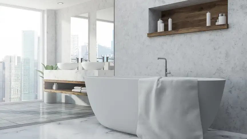 Freistehende Badewanne