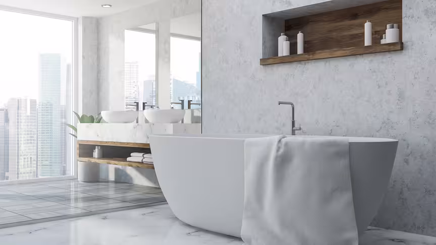 Freistehende Badewanne