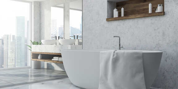 Freistehende Badewanne