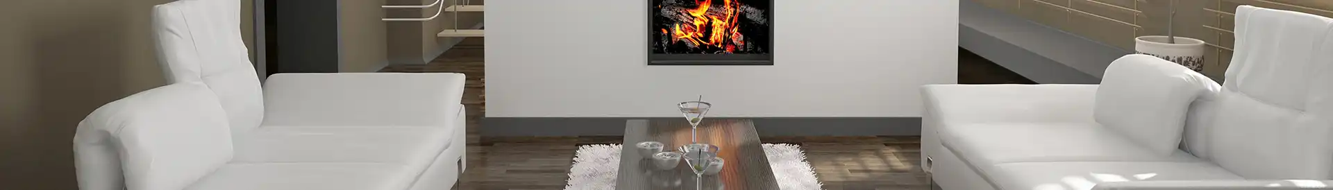 Wohnraum mit Kamin